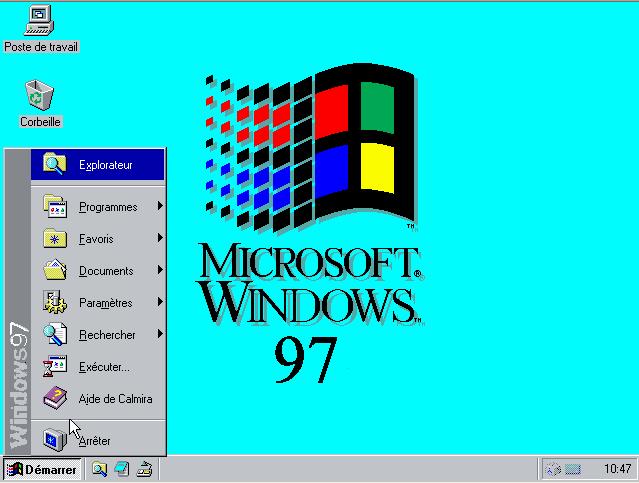 Bureau de Windows 97 Bta 1.0