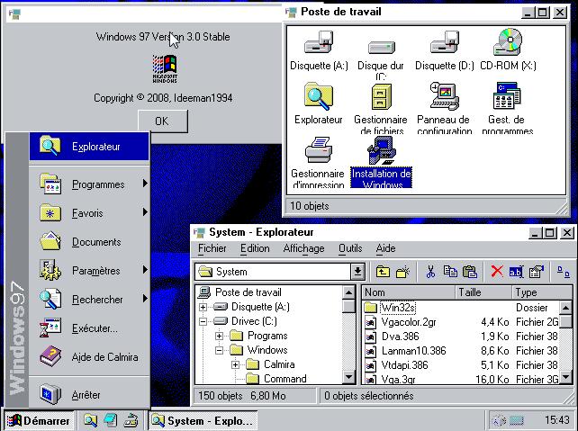 Installation de Windows 97 Stable 2.0